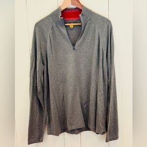 Eddie Bauer Gray Zip Up Sweater